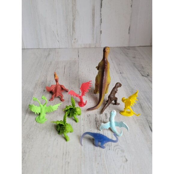 Variety dinosaur play set T-Rex Broncosaurus toy figure - Picture 6 of 7